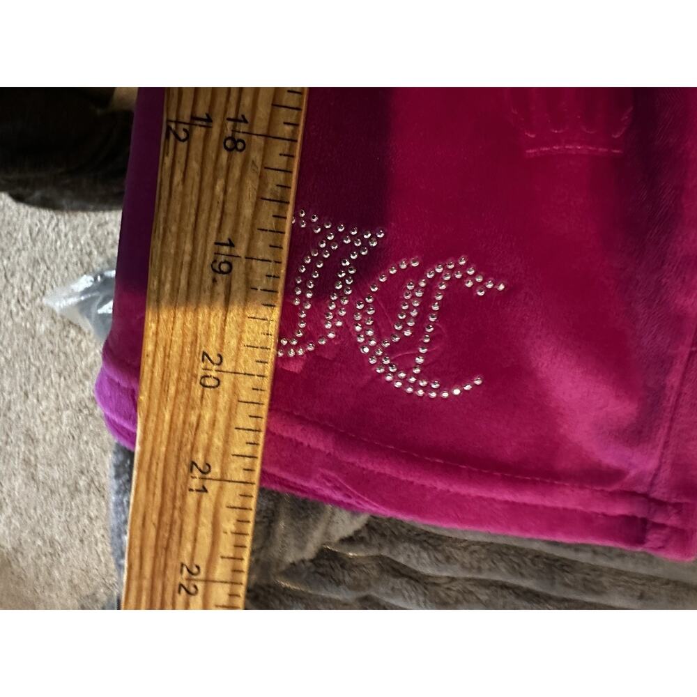 Juicy Couture XL Women velour sleeveless top with rhinestone detail C40 - Picture 6 of 9